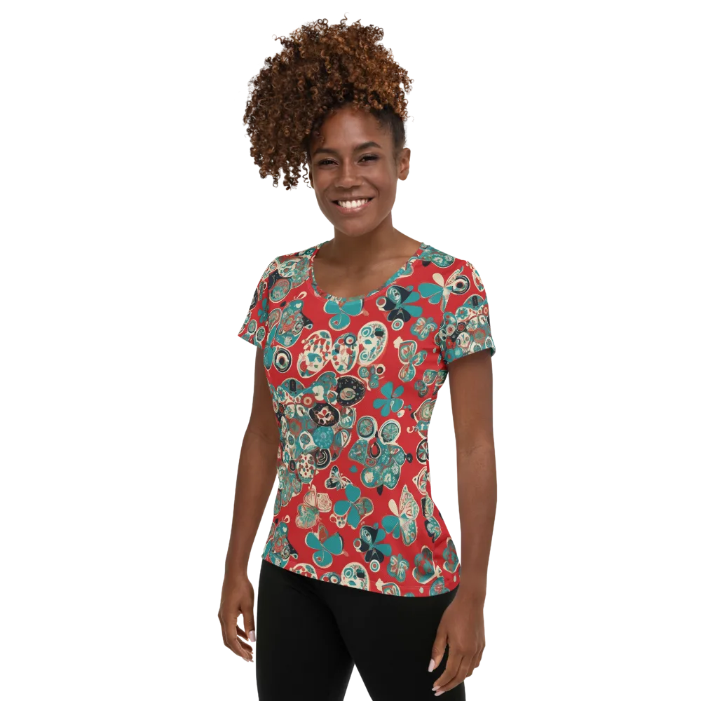 Carnival Cabinet on Women's Athletic T-Shirt — Left