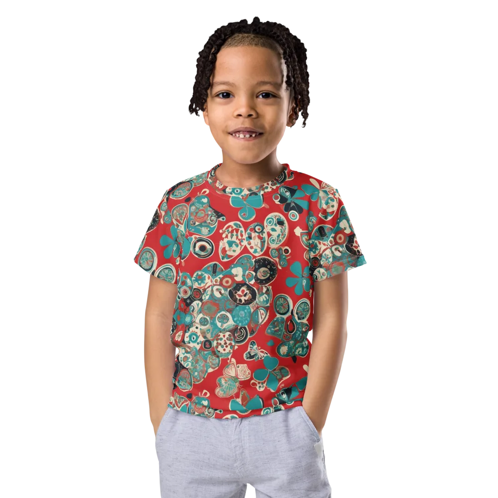 Carnival Cabinet on Kids Crew Neck T-Shirt — Front