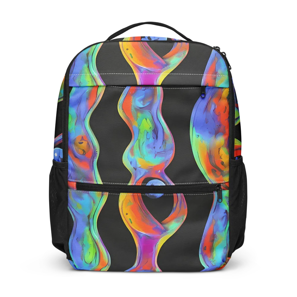 Vibrant Vortices on Utility Backpack — Front