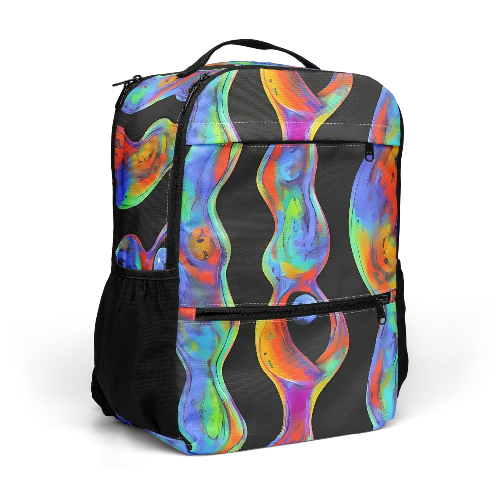 Vibrant Vortices on Utility Backpack — Right Front
