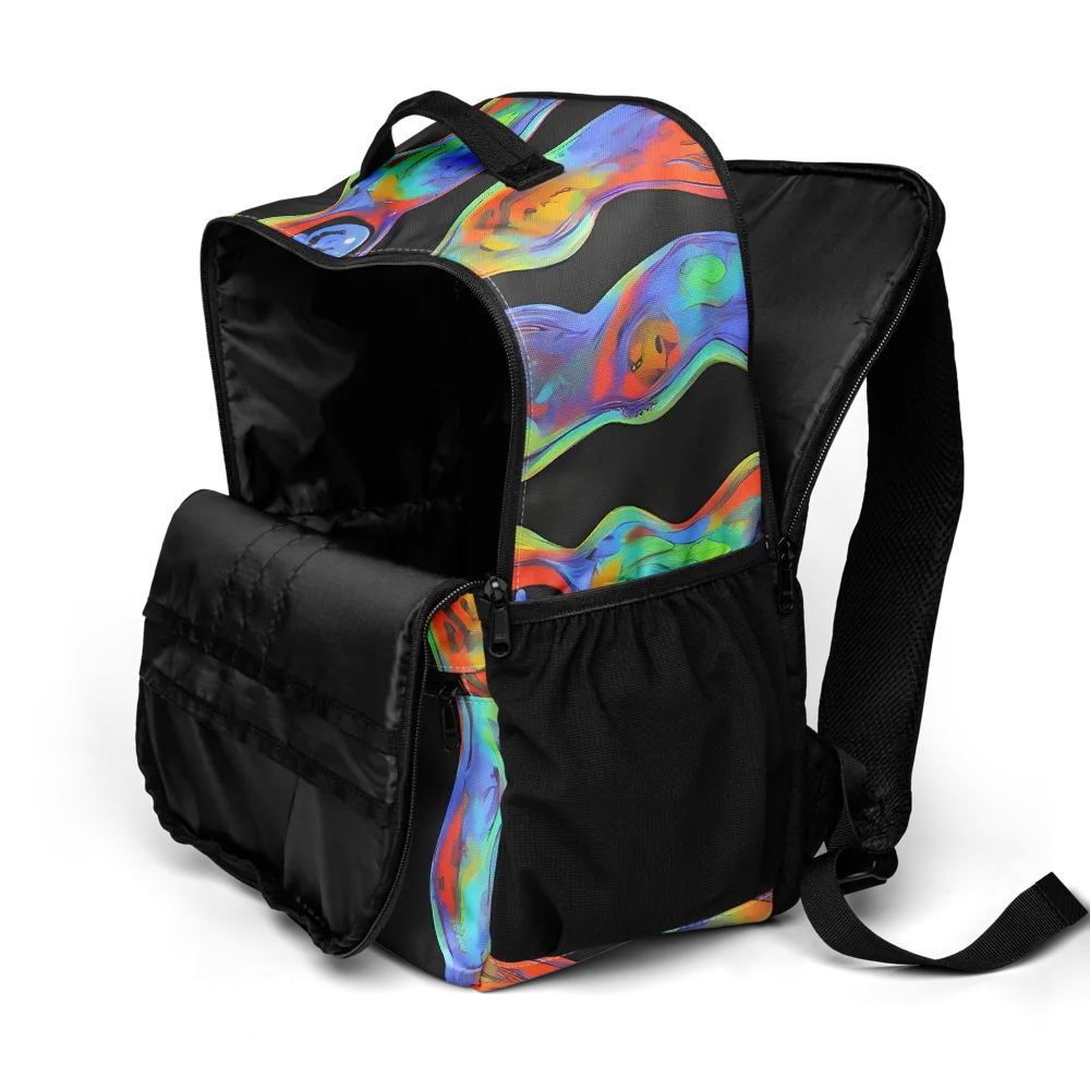 Vibrant Vortices on Utility Backpack — Product details 2