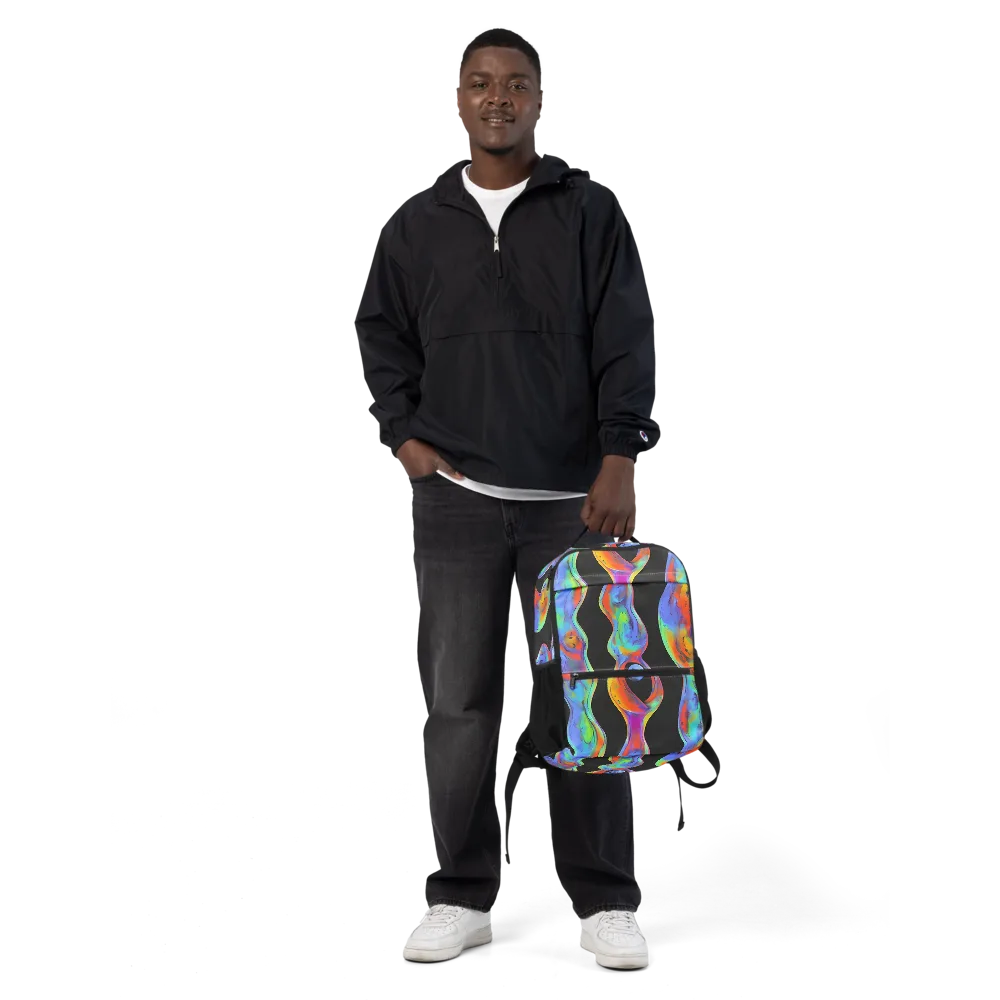 Vibrant Vortices on Utility Backpack — Front