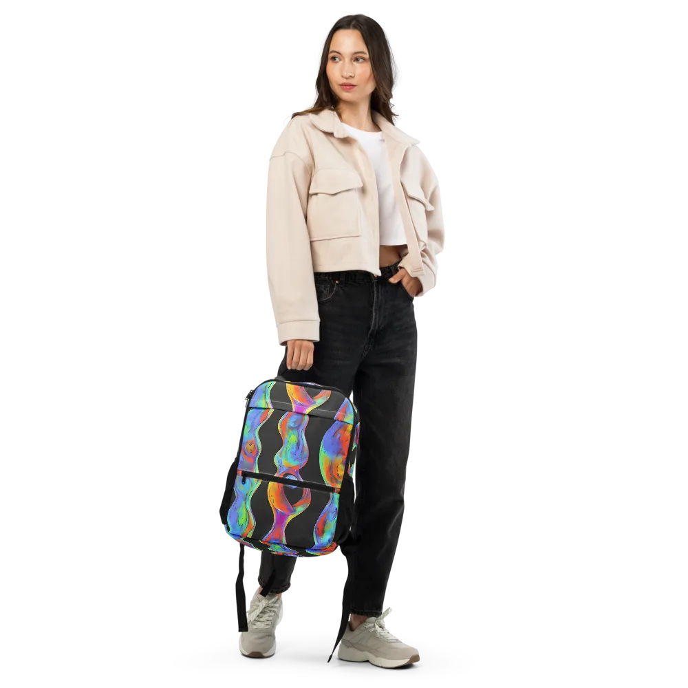 Vibrant Vortices on Utility Backpack — Front