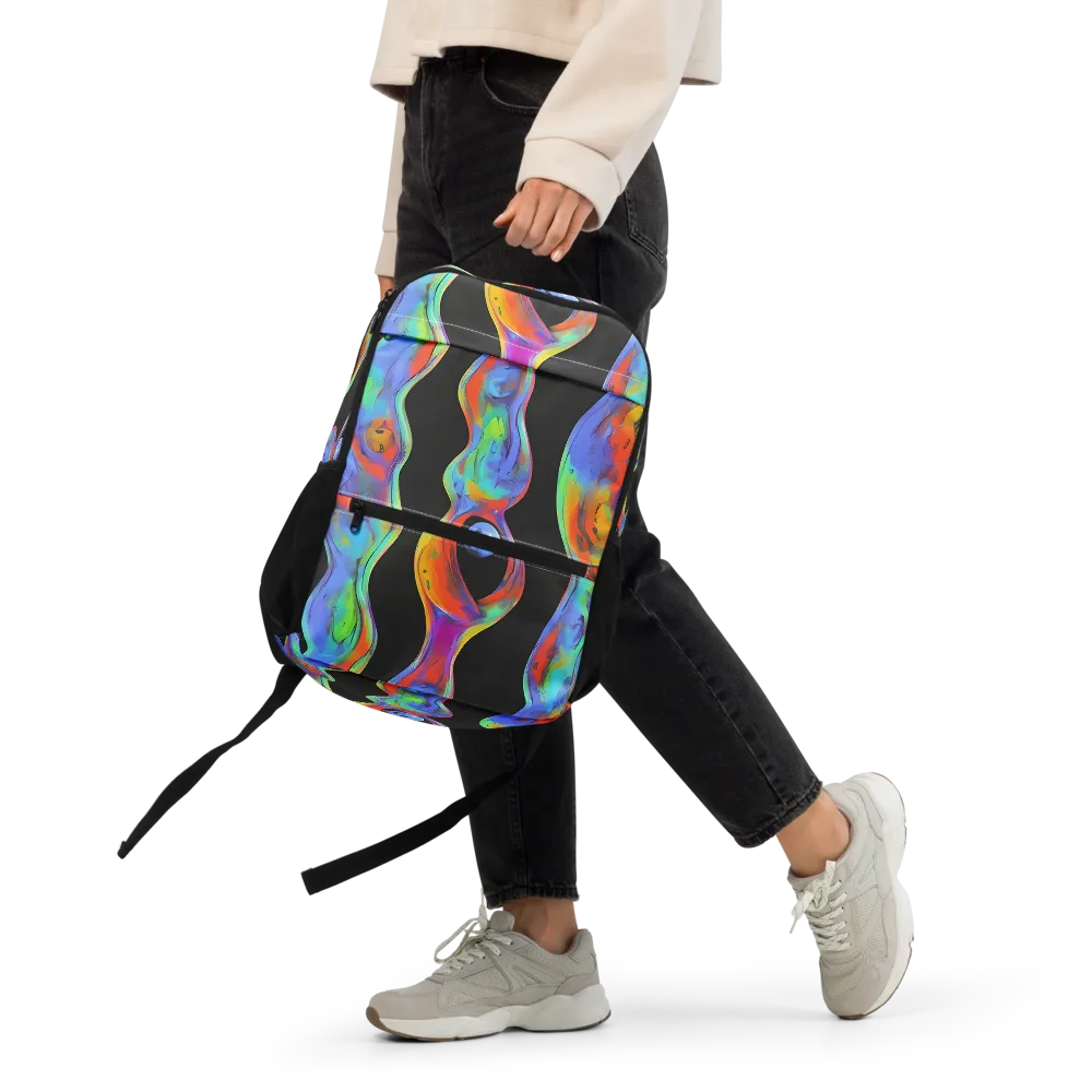 Vibrant Vortices on Utility Backpack — Front
