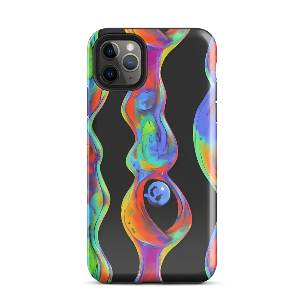 Vibrant Vortices on Tough Case for iPhone® — Front