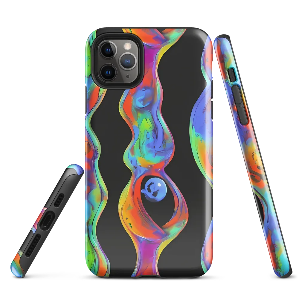 Vibrant Vortices on Tough Case for iPhone® — Front