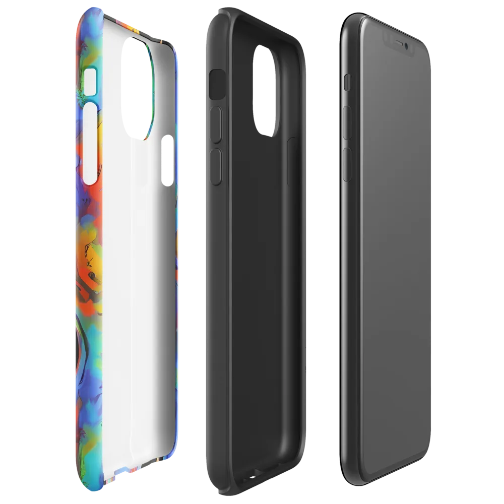 Vibrant Vortices on Tough Case for iPhone® — Right
