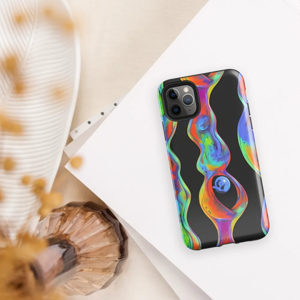 Vibrant Vortices on Tough Case for iPhone® — Front
