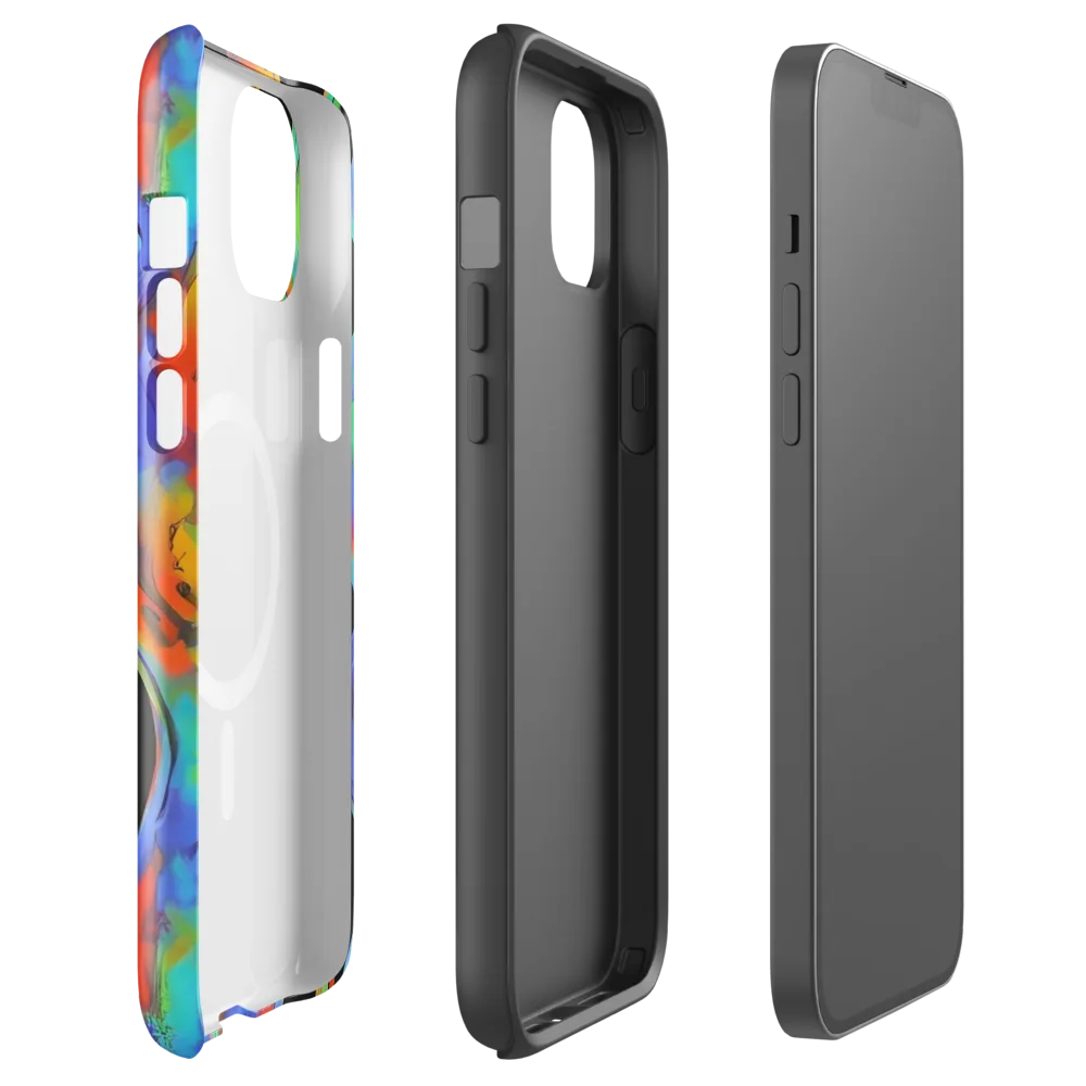 Vibrant Vortices on MagSafe Tough Case for iPhone® — Front