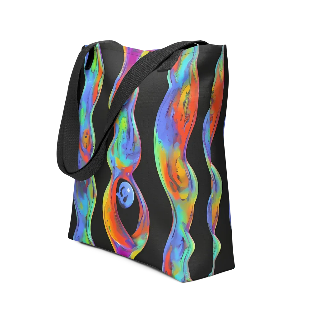 Vibrant Vortices on Tote Bag — Front