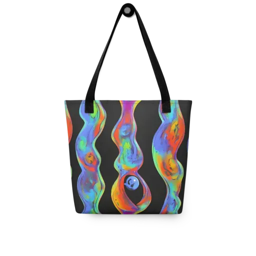 Vibrant Vortices on a Tote Bag