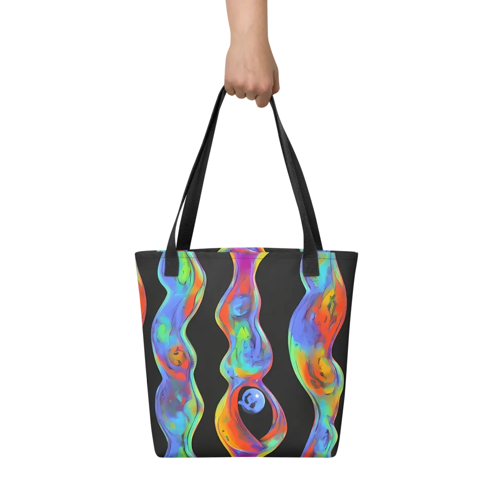 Vibrant Vortices on Tote Bag — Front