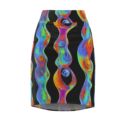Vibrant Vortices on a Pencil Skirt