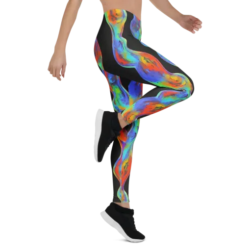 Vibrant Vortices on a Leggings
