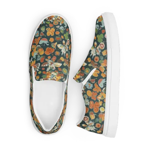Menagerie in Moss on a Men's Slip-On Canvas Shoes