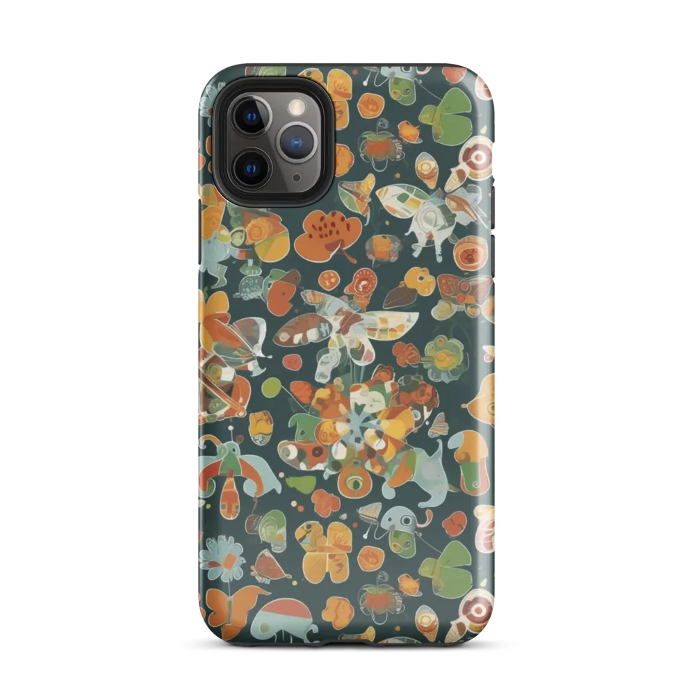Menagerie in Moss on Tough Case for iPhone® — Front