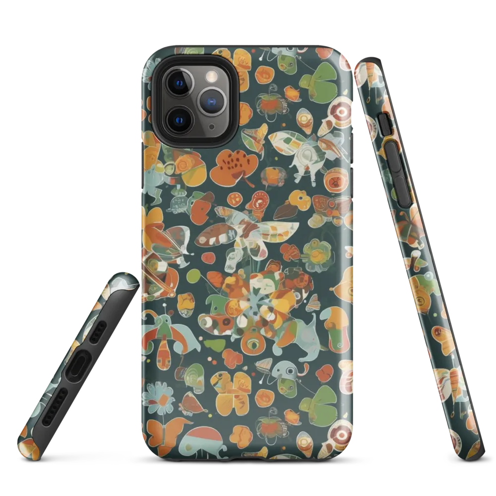 Menagerie in Moss on Tough Case for iPhone® — Front