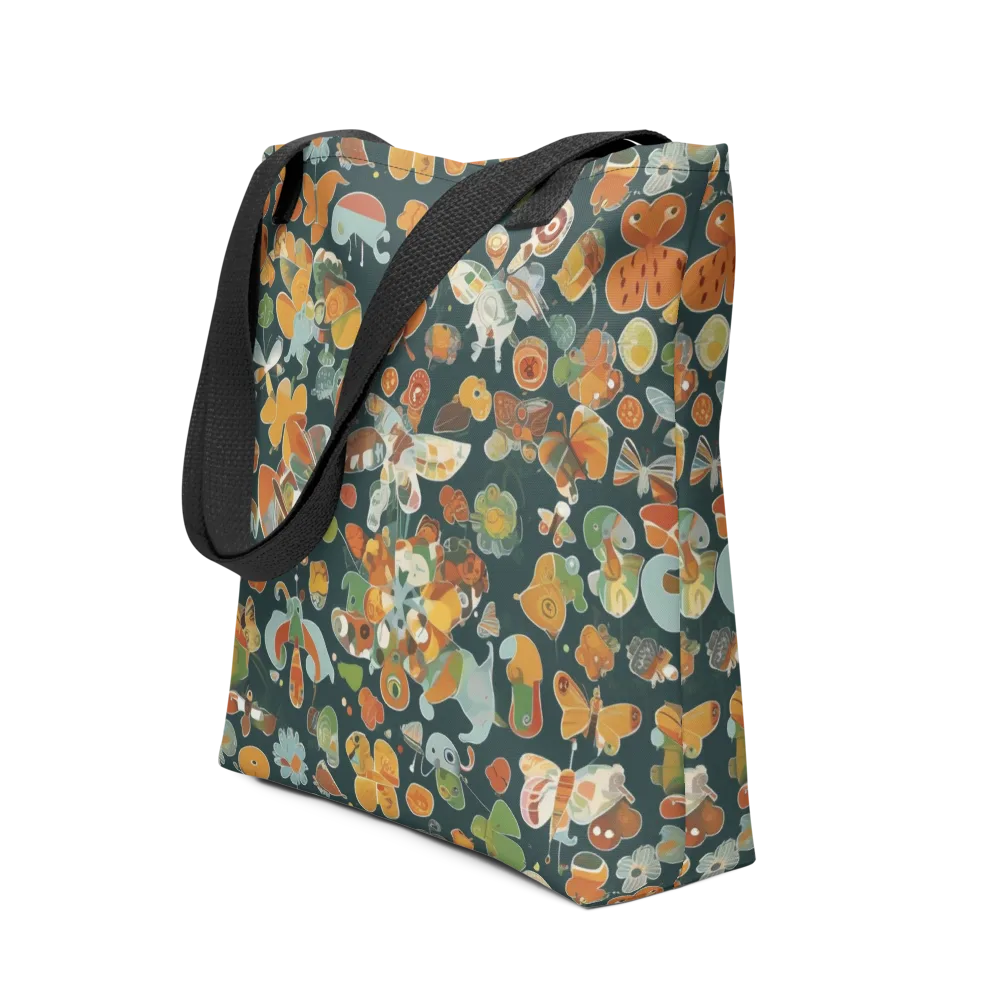 Menagerie in Moss on Tote Bag — Front