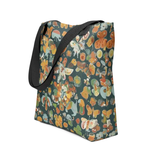 Menagerie in Moss on a Tote Bag
