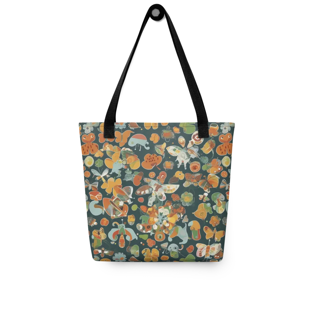 Menagerie in Moss on Tote Bag — Front