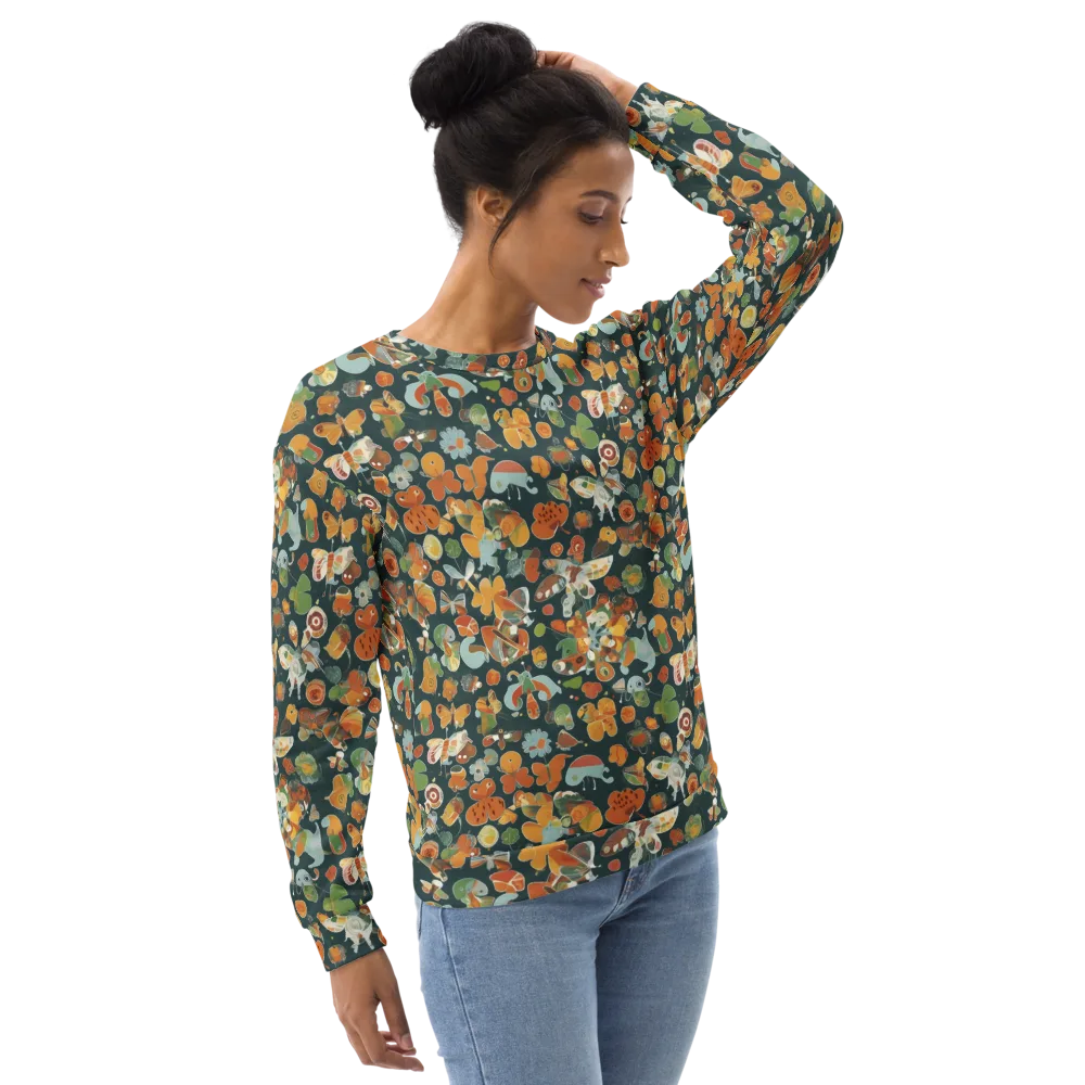 Menagerie in Moss on Sweatshirt — Right Front