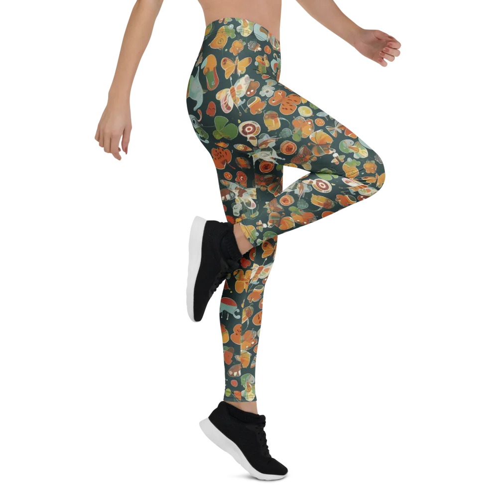 Menagerie in Moss on Leggings — Right