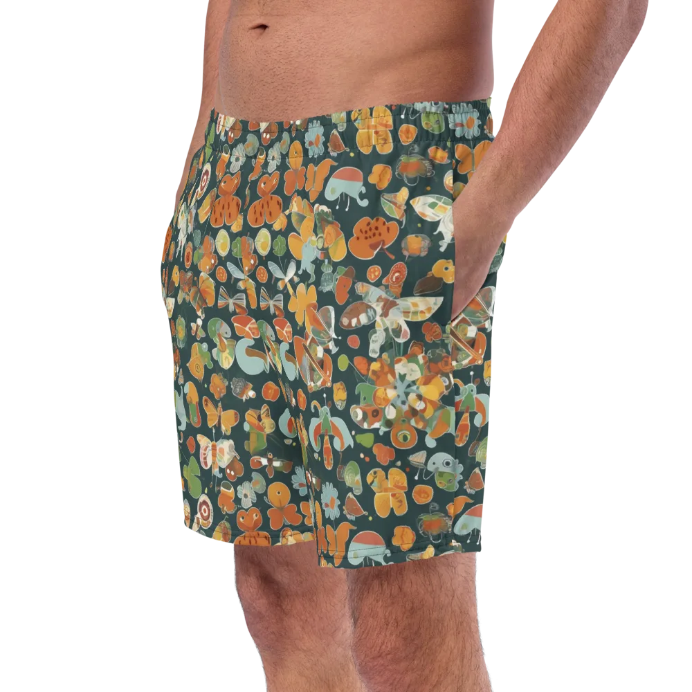 Menagerie in Moss on Swim Trunks — Left Front