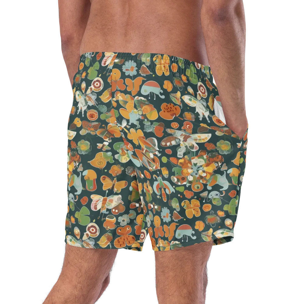 Menagerie in Moss on Swim Trunks — Right Back