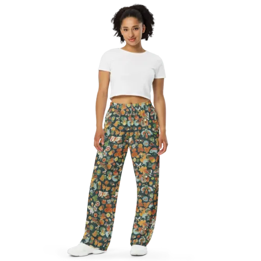 Menagerie in Moss on a Wide-Leg Pants