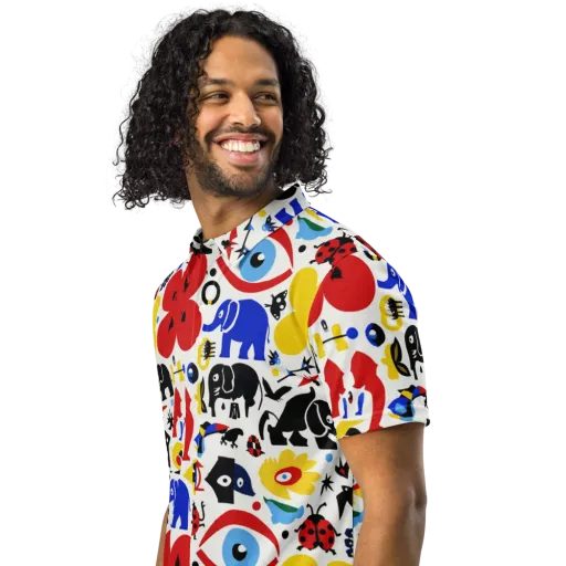 Primary Safari on a Men's Slim Fit Polo Shirt