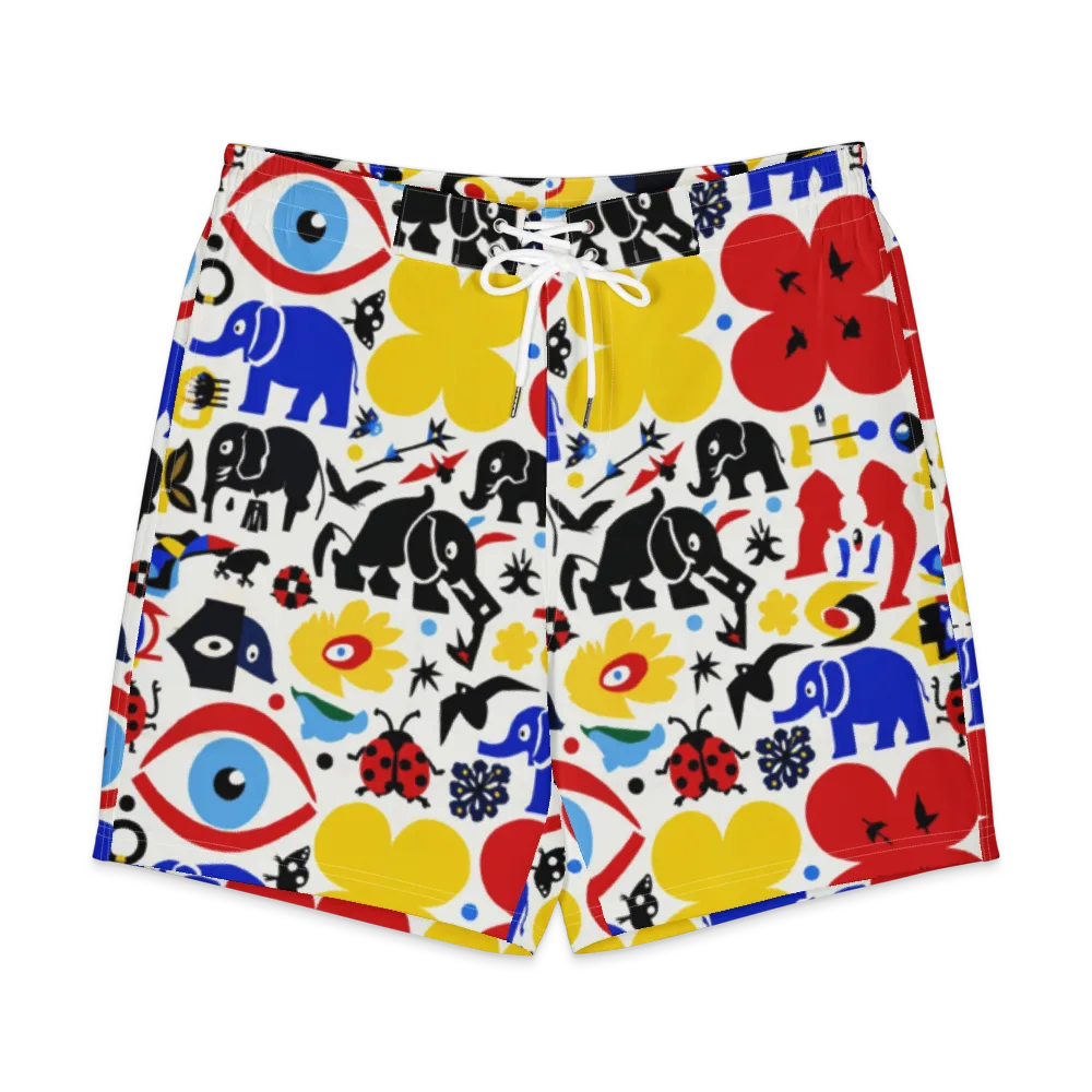 Primary Safari on Men's Board Shorts — Front