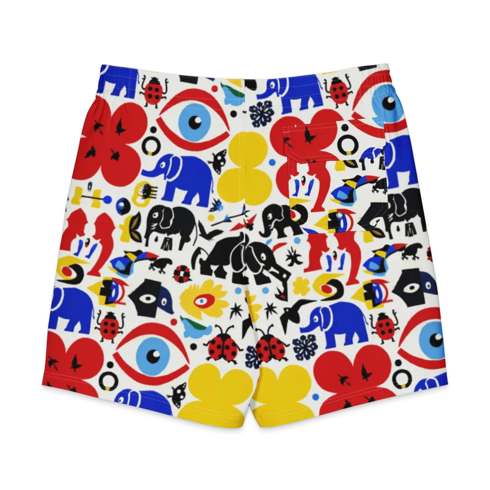 Primary Safari on Men's Board Shorts — Back