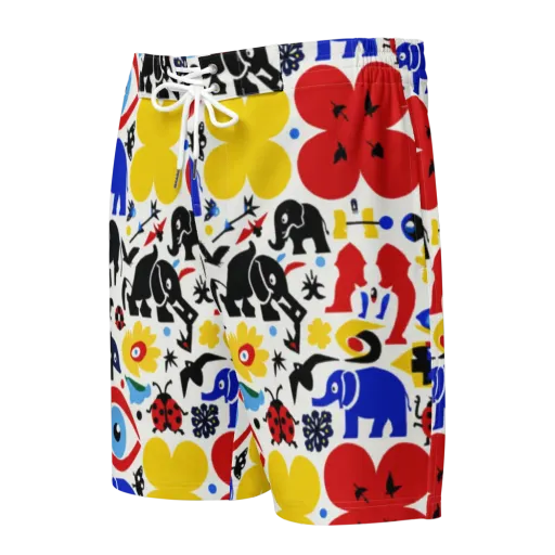 Primary Safari on a Men's Board Shorts