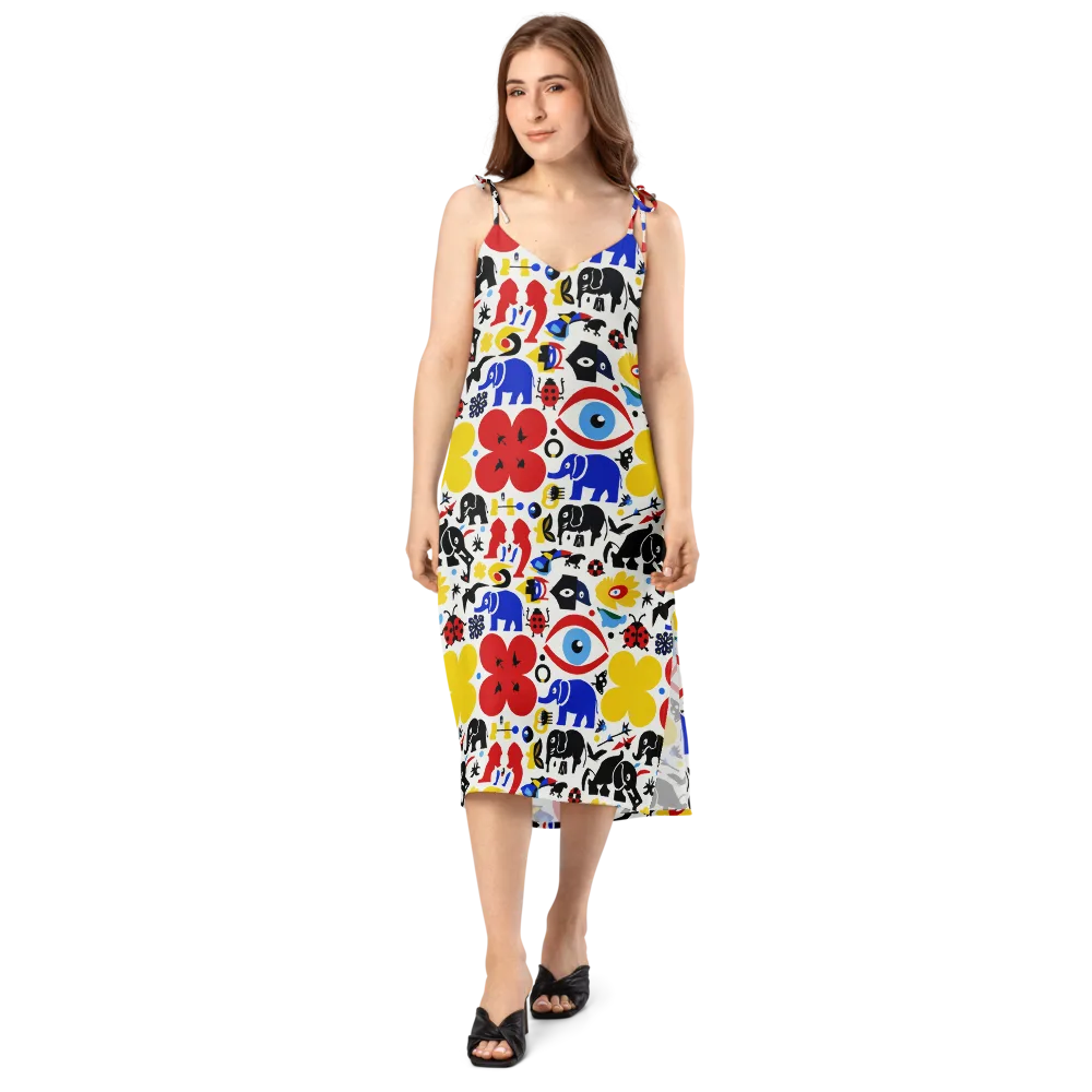 Primary Safari on Slip Dress — Front