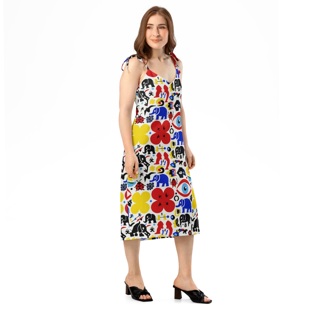 Primary Safari on Slip Dress — Right Front