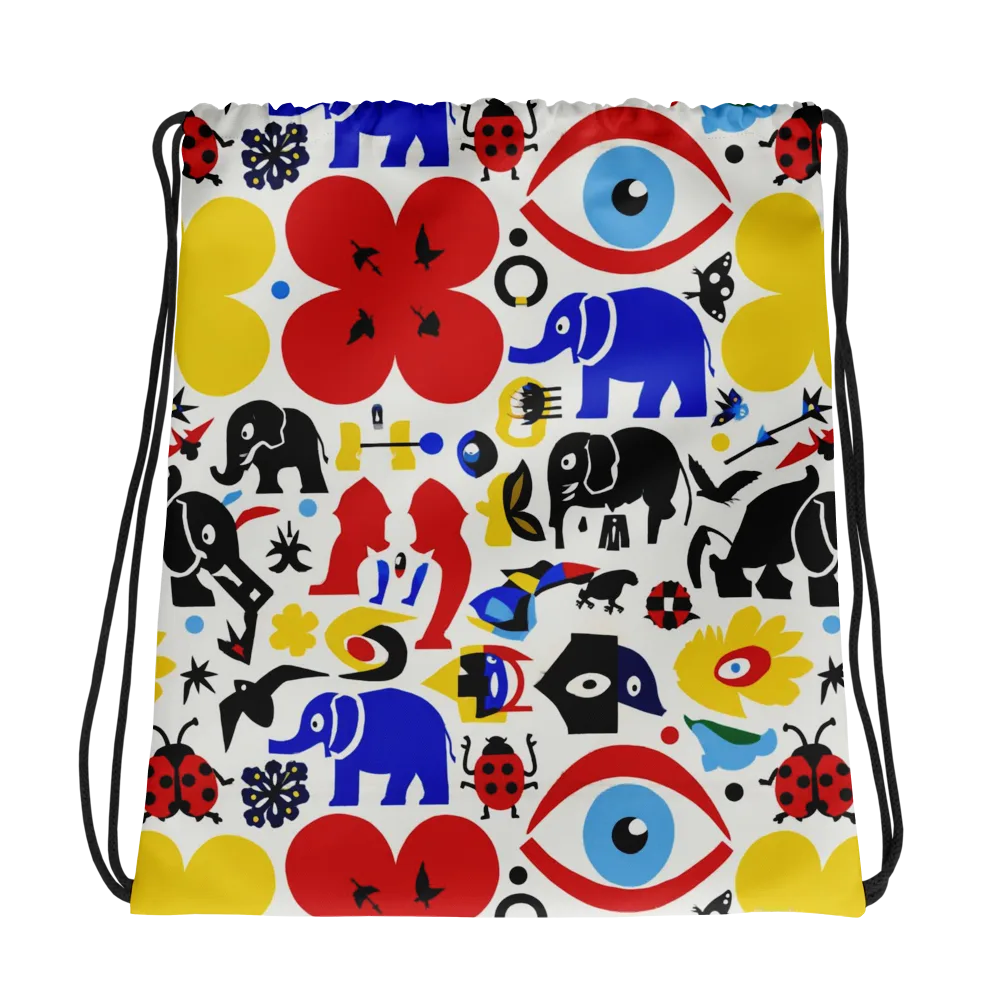Primary Safari on Drawstring Bag — Photo