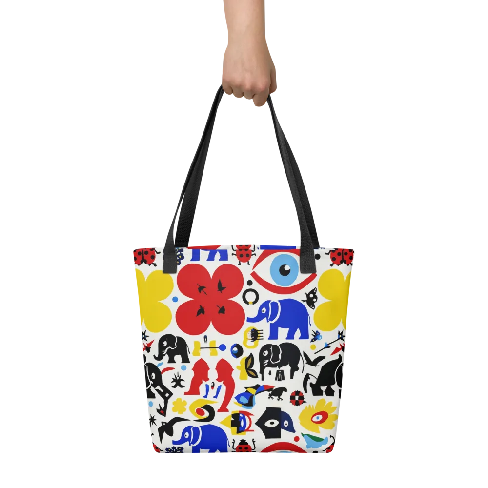 Primary Safari on Tote Bag — Front