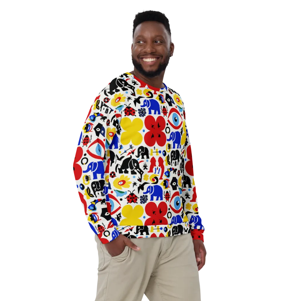 Primary Safari on Sweatshirt — Front