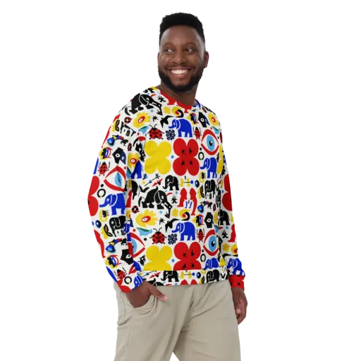 Primary Safari on a Sweatshirt