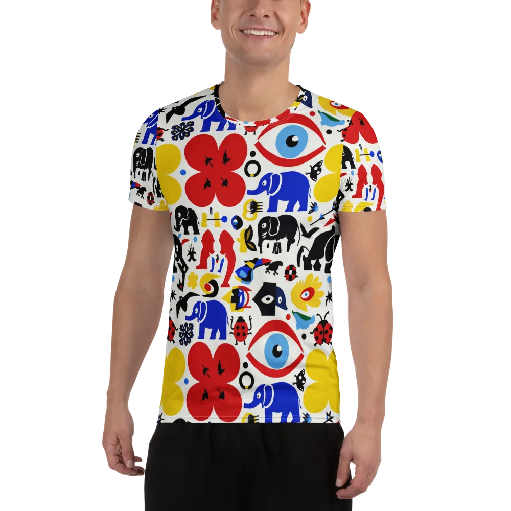 Primary Safari on Men's Athletic T-Shirt — Front
