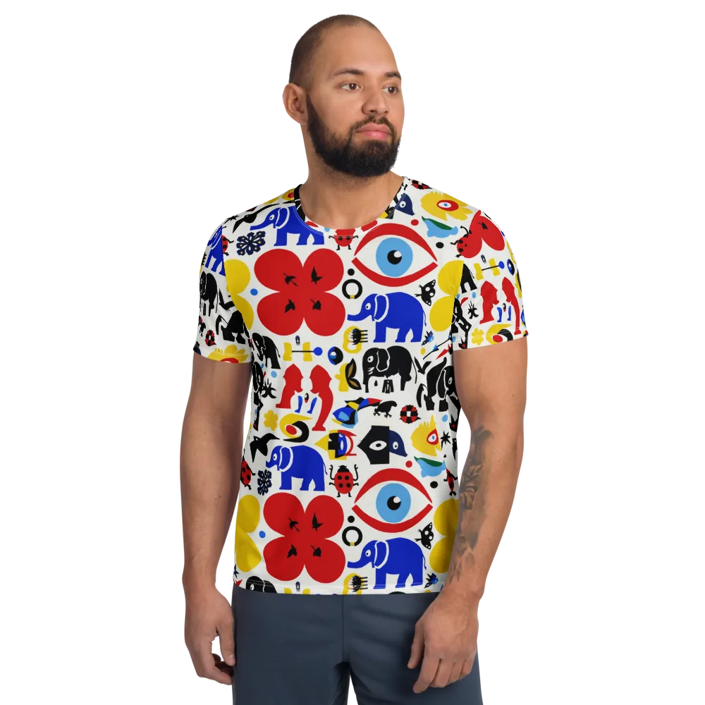 Primary Safari on Men's Athletic T-Shirt — Front