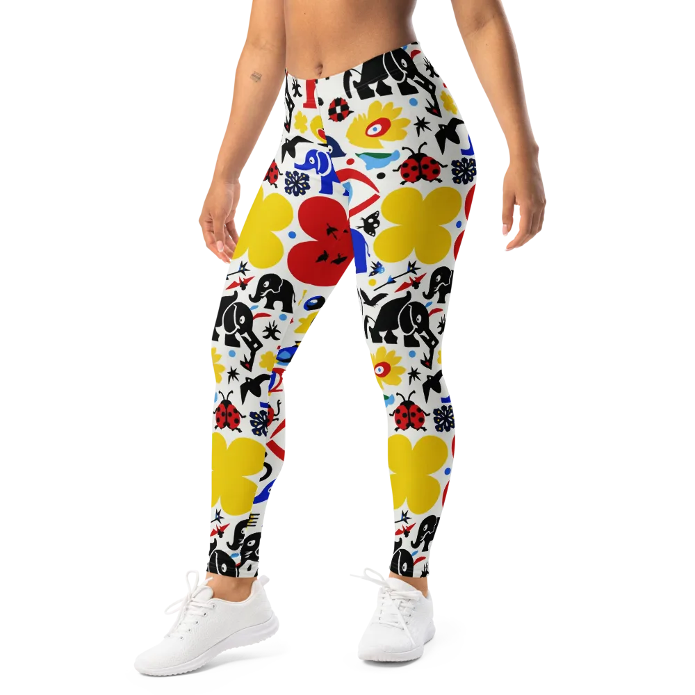 Primary Safari on Leggings — Left Front