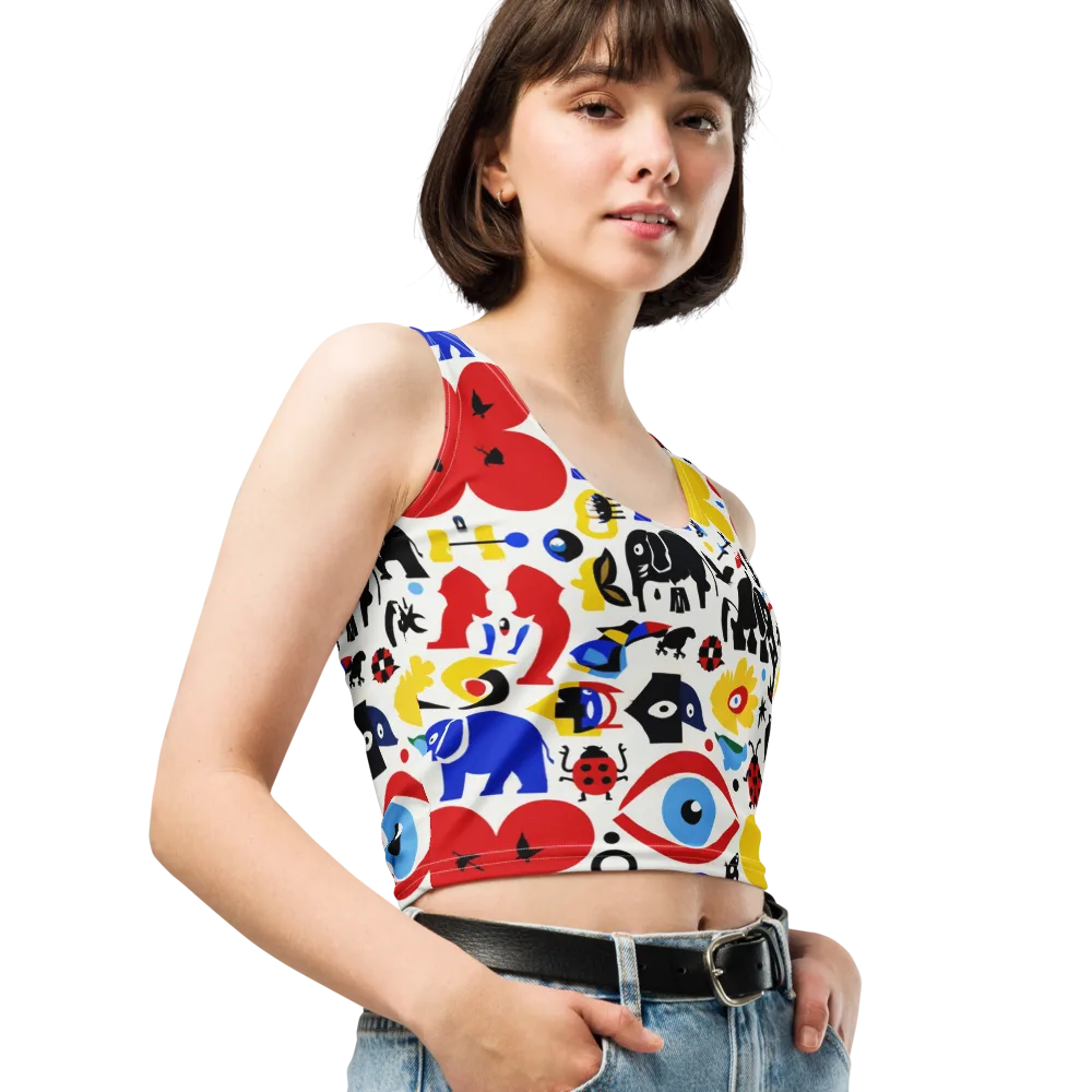 Primary Safari on Crop Top — Right Front