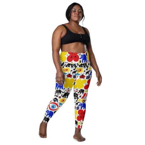 Primary Safari on a Leggings with Pockets