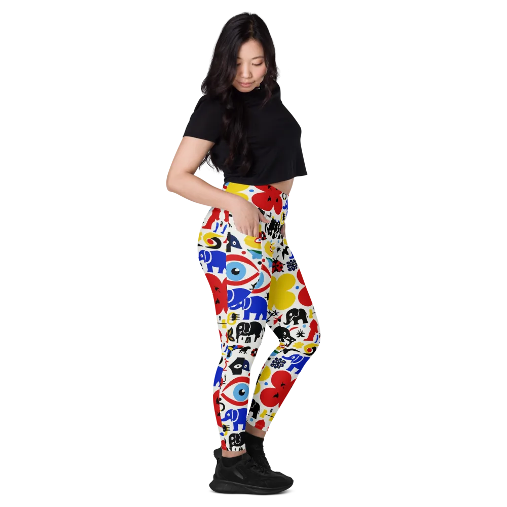 Primary Safari on Leggings with Pockets — Right