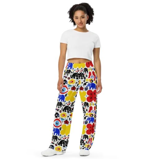 Primary Safari on a Wide-Leg Pants
