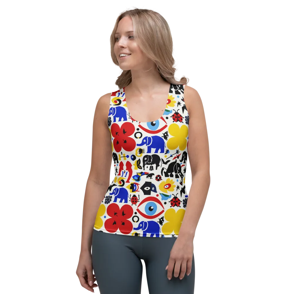 Primary Safari on Women's Tank Top — Front