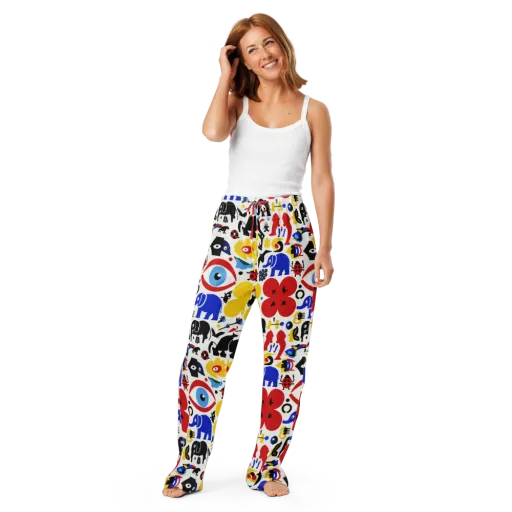 Primary Safari on a Women's Pajama Pants