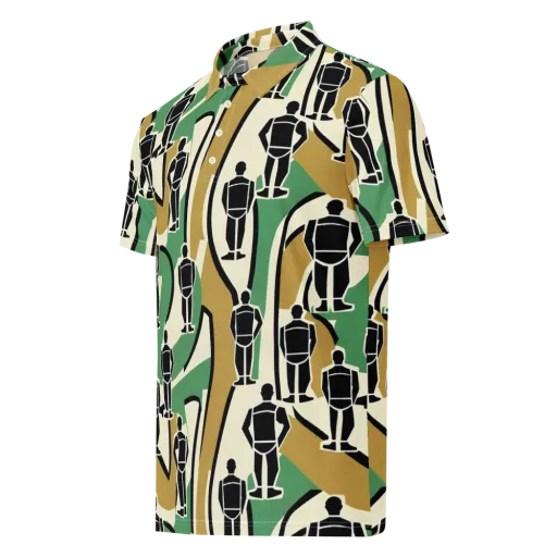 Mannequin Mambo on a Men's Slim Fit Polo Shirt