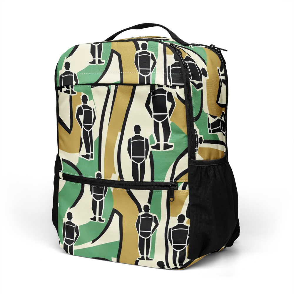 Mannequin Mambo on Utility Backpack — Left Front